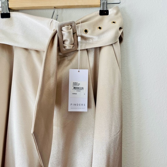 FINDERS KEEPERS AUSTRALIA SONGBIRD PANT IN CHAMPAGNE - SIZE SMALL - Picture 4 of 5